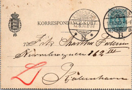 (3 C 17) Denmark - 1900 - Letter Card - Cartas & Documentos