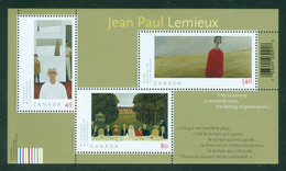Peintre JEAN-PAUL LEMIEUX Paintor; Timbres Scott # 2067-8 Stamps; Feuillet Complet / Full Pane (7035) - Unused Stamps