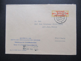 DDR 8.1.1958 Dienst ZKD Nr.17 Buchstabe L Berlin Ost Umschlag Regierung Der DDR Ministerium Für Gesundheitswesen - Altri & Non Classificati