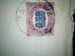 FRANCOBOLLI SERVIZIO CON SOPRASTAMPATO 2/0,30 SU PIEGO LIMENA Lineare PADOVA X VILLAFRANCA PADOVANA 1880 IJ1246 - Oficiales