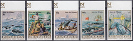 PENRHYN 1983 Whale Conservation IMPERF Plate Proofs, Set Of 5 - Walvissen
