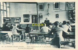 85 La Mothe Achard, Ecole D'Agriculture, Cours De Zootechnie, Voir Affiches Scolaires, Carte Pas Courante - La Mothe Achard