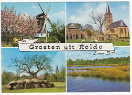 Groeten Uit Rolde - (Drenthe, Nederland / Holland) - Molen, Kerk, Hunebed, Meer - Nr L 1205 - Rolde