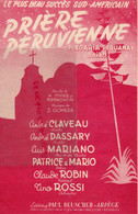 PARTITION MUSIQUE-PRIERE PERUVIENNE-PEROU-PLEGARIA PERUANA-FREDDY BALTA-FRANCK POURCEL-LOULOU LEGRAND - Partituren