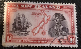 New Zealand 1940 The 100th Anniversary Of Proclamation Of British Sovereignty Over New Zealand 1d - Used - Gebraucht
