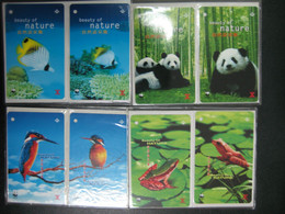 Hong Kong 1995 Beauty Of Nature Commemorative MTR Ticket Pack, WWF. 8 Tickets - Chemin De Fer