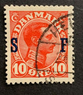 Danemark  1917   Y Et T  S21  O  Cachet Rond - Servizio