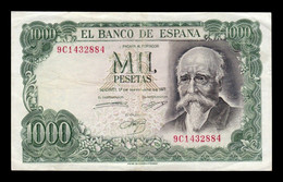 España 1000 Pesetas J. Echegaray 1971 Pick 154 Replacement Serie 9C MBC VF - 1000 Peseten