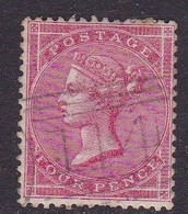 GB Victoria Surface Printed  1857 4d Rose Carmine GU.  Used Dundee Scotland - Used Stamps