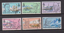 BRITISH  ANTARCTIC  TERRITORY    1980    150th  Anniv  Of  Royal  Geographical  Society    Set  Of  6    USED - Usados