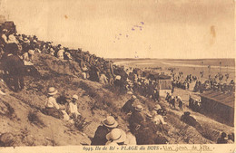 CPA 17 ILE DE RE PLAGE DU BOISUN JOUR DE FETE - Ile De Ré