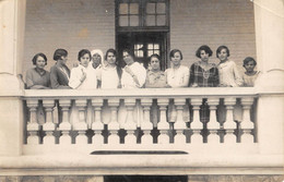 CPA 62 BERCK SUR MER CARTE PHOTO SANATORIUM DE L'OISE SUR LE BALCON AVEC LES SOIGNANTES INFIRMIERES - Berck