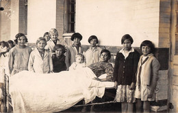 CPA 62 BERCK SUR MER CARTE PHOTO SANATORIUM DE L'OISE CHAMBRE (au Verso PHOTO GOUBERT NOMS DES FILLES AU VERSO - Berck