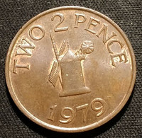 GUERNESEY - 2 PENCE 1979 - Elizabeth II - KM 28 - TWO PENCE - GUERNSEY ( Moulin à Vent ) - Guernsey