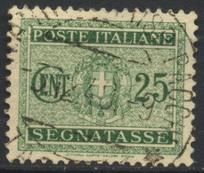 Regno D'Italia, 1935, Segnatasse, 25 C., Usato - Segnatasse