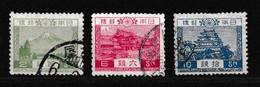 JAPON   1926   1989  Empereur Hirohito   Y&T N °  191  192 193  Oblitéré - Gebruikt