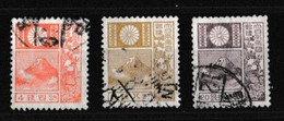 JAPON   1926   1989  Empereur Hirohito   Y&T N °  202  203  204  Oblitéré - Used Stamps