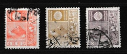 JAPON   1926   1989  Empereur Hirohito   Y&T N °  202  203  204  Oblitéré - Gebraucht