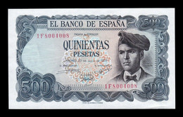 España 500 Pesetas J. Verdaguer 1971 Pick 153 Capicua Radar Serie 1F SC UNC - 500 Peseten