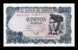 España 500 Pesetas J. Verdaguer 1971 Pick 153 Capicua Radar Serie W SC UNC - 500 Peseten