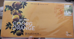 India 2021 Coorg Orange GI Tag Special Cover Fruit, Juice Health, Flower, Beverage, Nature Plant (**) Inde Indien - Cartas & Documentos