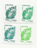 TIMBRE DE FRANCE    YVERT ET TELLIER 2022  N° 604 / 607 ** NSTDC - Other & Unclassified