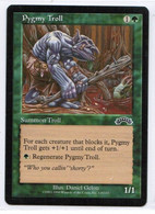 MAGIC The GATHERING  "Pygmy Troll"---EXODUS (MTG--123-8) - Other & Unclassified