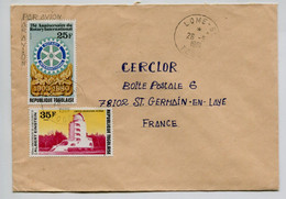 TOGO - Affranchissement Sur Lettre  Pour La France - Rotary - Togo (1960-...)