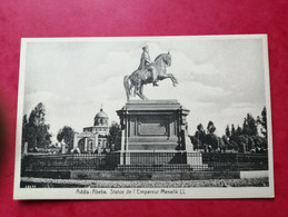 Addis-Abeba. Statue De L Empereur Menelik LL. TBE - Äthiopien