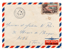 Guyane - Lettre De Sinnamary Avec 20 Francs Ajaccio , Manque De Fraicheur - Covers & Documents