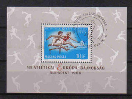Hungary 1966 Athletics Budapest Championship S/S Y.T.  BF 60 (0) - Hojas Bloque
