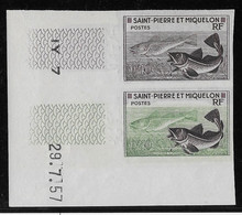 St Pierre Et Miquelon N°353 Paire Essais De Couleur - Non Dentelé - Neuf ** Sans Charnière - TB - Non Dentelés, épreuves & Variétés