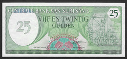 Suriname - Banconota Non Circolata FDS UNC Da 25 Fiorini P-127b - 1985 #19 - Surinam