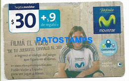 175168 ARGENTINA TARJETA TELEFONICA CREDITO MOVISTAR SOCCER FUTBOL LIONEL MESSI NO POSTAL POSTCARD - Other - America