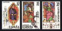 ESPAÑA 1983 - VIDRIERAS - Edifil Nº 2721-23 - Yvert Nº 2341-2343 - Verres & Vitraux