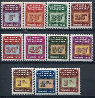 Afrique Equatoriale Française       Taxes  1/11 * - Unused Stamps