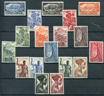 Afrique Equatoriale Française      208/226 **Non Dentelés  (sauf Le 219) - Unused Stamps