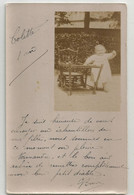61 Orne Alençon 1915 Enfant Nommé Colette Dans Le Bon Air De Normandie  Carte Photo - Alencon