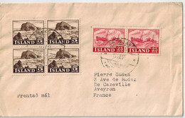 Lettre De Reykjavik Pour La France 1955 - Briefe U. Dokumente