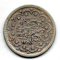 OTTOMAN EMPIRE - SULTAN ABDUL MEJID, 5 Kurush (Piastres), Silver, Year 15, AH1255, KM #673 - Sonstige – Asien