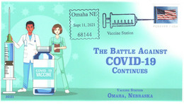 2021 NEW *** USA United States Cover COVID-19 Vaccine Station Event Cover MNH Mask Doctor Coronavirus (**) - Brieven En Documenten