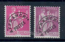 FRANCIA 1922/51 - PREOBLITERATI - AFFRANCHts POSTES - PACE - 1 F. ROSA E 1.40 LILLA  - MH/* - 1893-1947