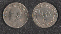 Taiwan 5 Dollari 198...? China Cina - Taiwan