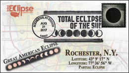 2018 *** USA United States Total Solar Eclipse, Astronmy Solar System, Galaxy , Pictorial Cancel, Big Cancel (**) - Lettres & Documents