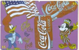 Coca Cola, Disney, Looney Tunes, $5, LDPC, 4 Prepaid Calling Cards, PROBABLY FAKE, # Cc-1 - Rompecabezas