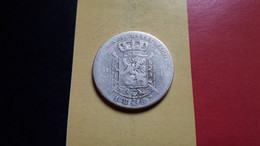 BELGIE LEOPOLD II  2 FRANK 1887 ZILVER/ARGENT - 2 Francs