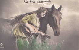 Un Bon Camarade Fantaisie Femme Luth Cheval - Horses