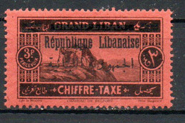 Col24 Colonies Grand Liban  Taxe  N° 24 Neuf X MH Cote : 7,50 € - Postage Due