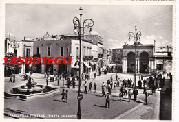 FRANCAVILLA FONTANA  - PIAZZA UMBERTO F/GRANDE VIAGGIATA 1957 ANIMAZIONE - Brindisi