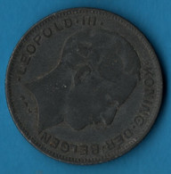 BELGIQUE 5 FRANCS 1941 KM# 130 LEOPOLD III KONING DER BELGEN - 1 Franc